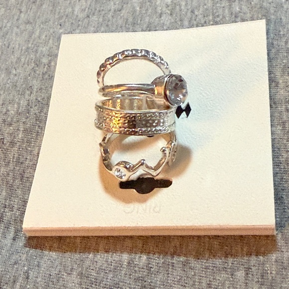 Jewelry - Silver Ring Set of 4 NWT